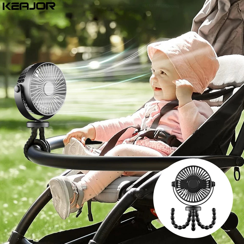 The Baby Stroller Fan - Your Portable, Baby-Safe Cooling Companion