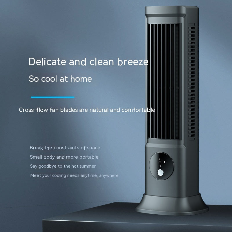 Compact USB Tower Fan – Adjustable Speeds, Quiet Operation